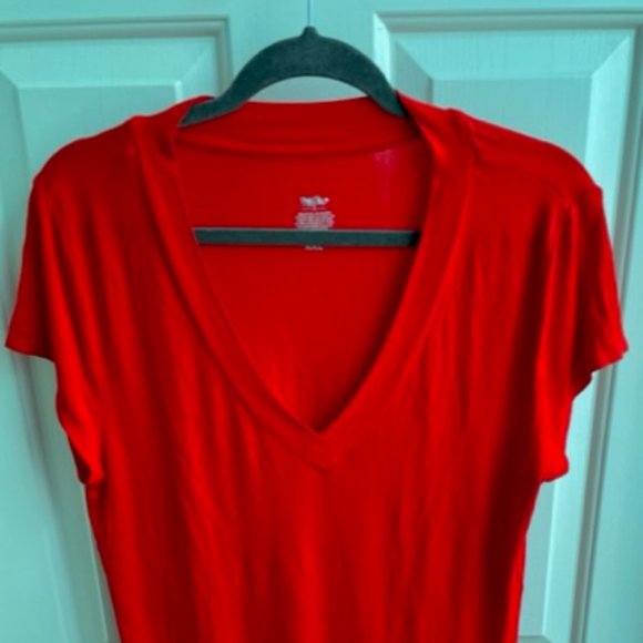 T-shirt for all purposes; Mossiano; 95% rayon; 5% spandex; size XXL ; orange - Picture 1 of 4